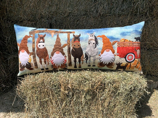 Gnome on the Range Bench Pillow Pattern