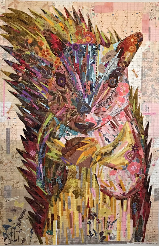 Hazel Nutt Squirrel Collage Pattern