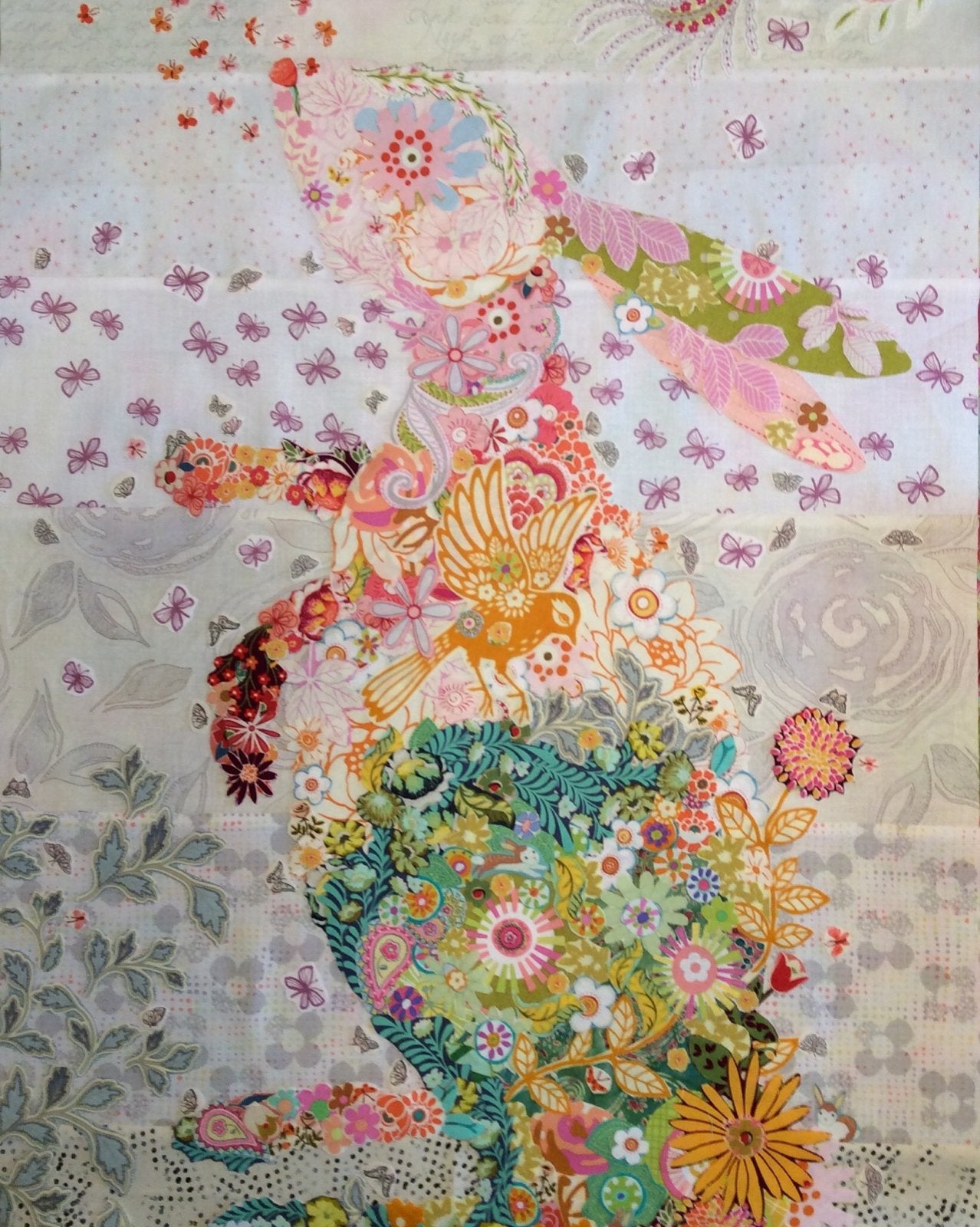 Hip Hop the Bunny Collage Pattern