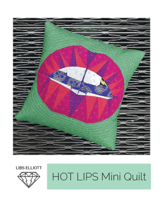 Hot Lips Mini Quilt by Libs Elliott