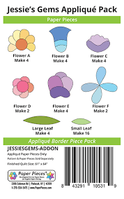 Jessies Gems - Applique Flower Pack