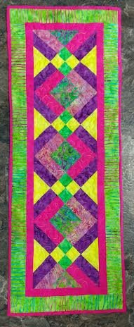 Licorice Twist Table Runner - The Fabric Addict