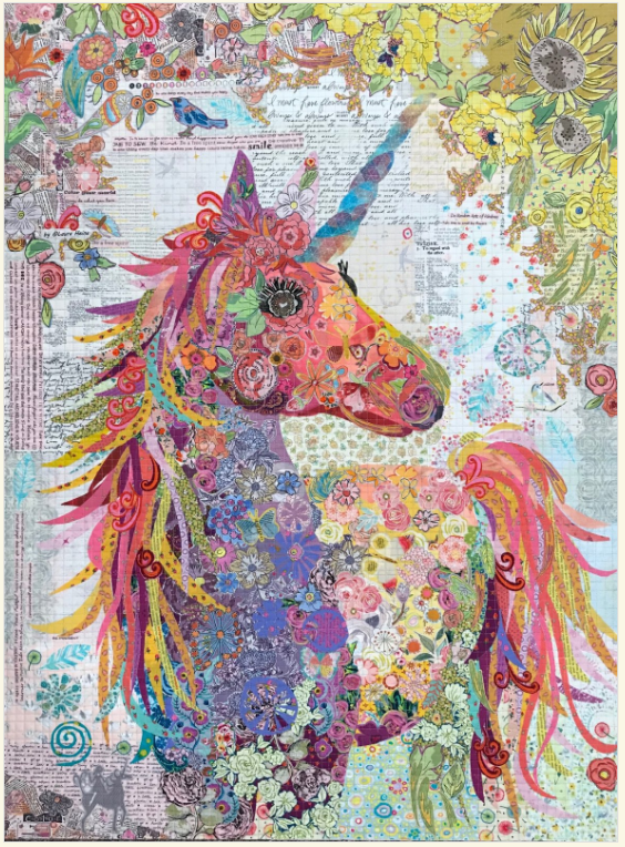 Nola Unicorn Collage Pattern