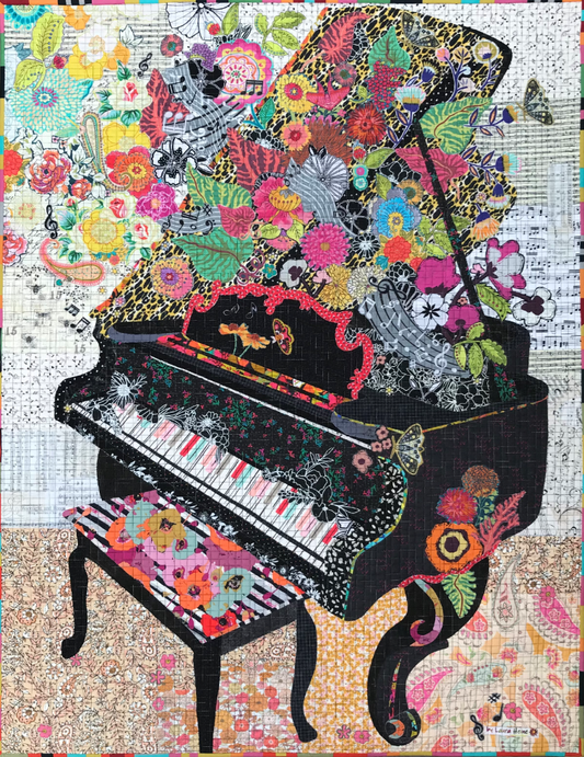 Piano Collage Quilt Pattern