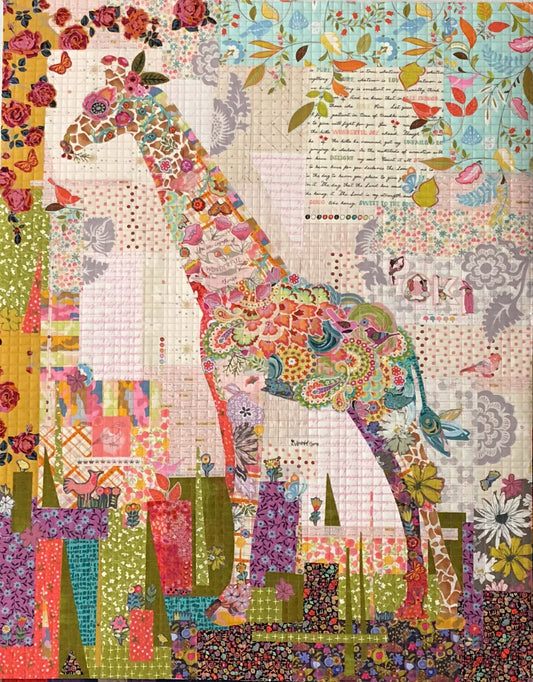 Poki Mini Giraffe Collage Pattern