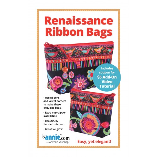 Renaissance Ribbon Bags Pattern