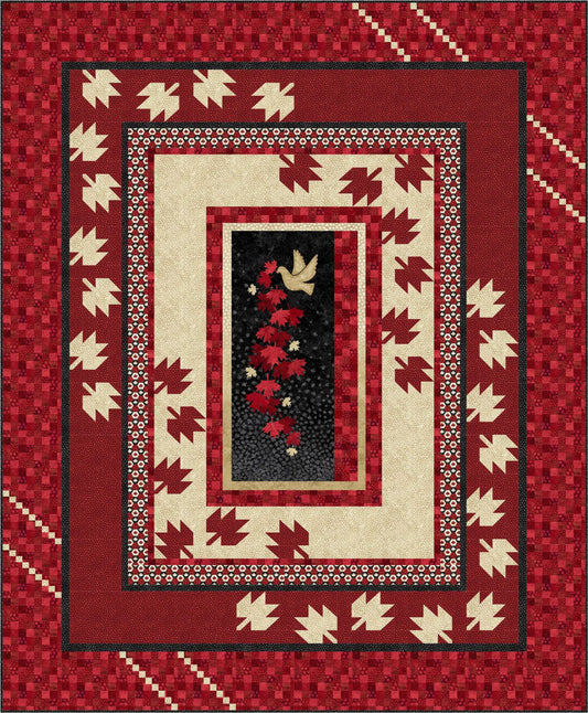 Scattered Leaves Pattern - The Fabric Addict