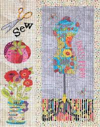 Sew Happy Collage Pattern