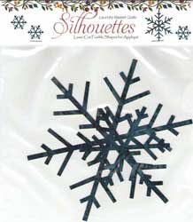 Snowflakes Blue Silhouettes
