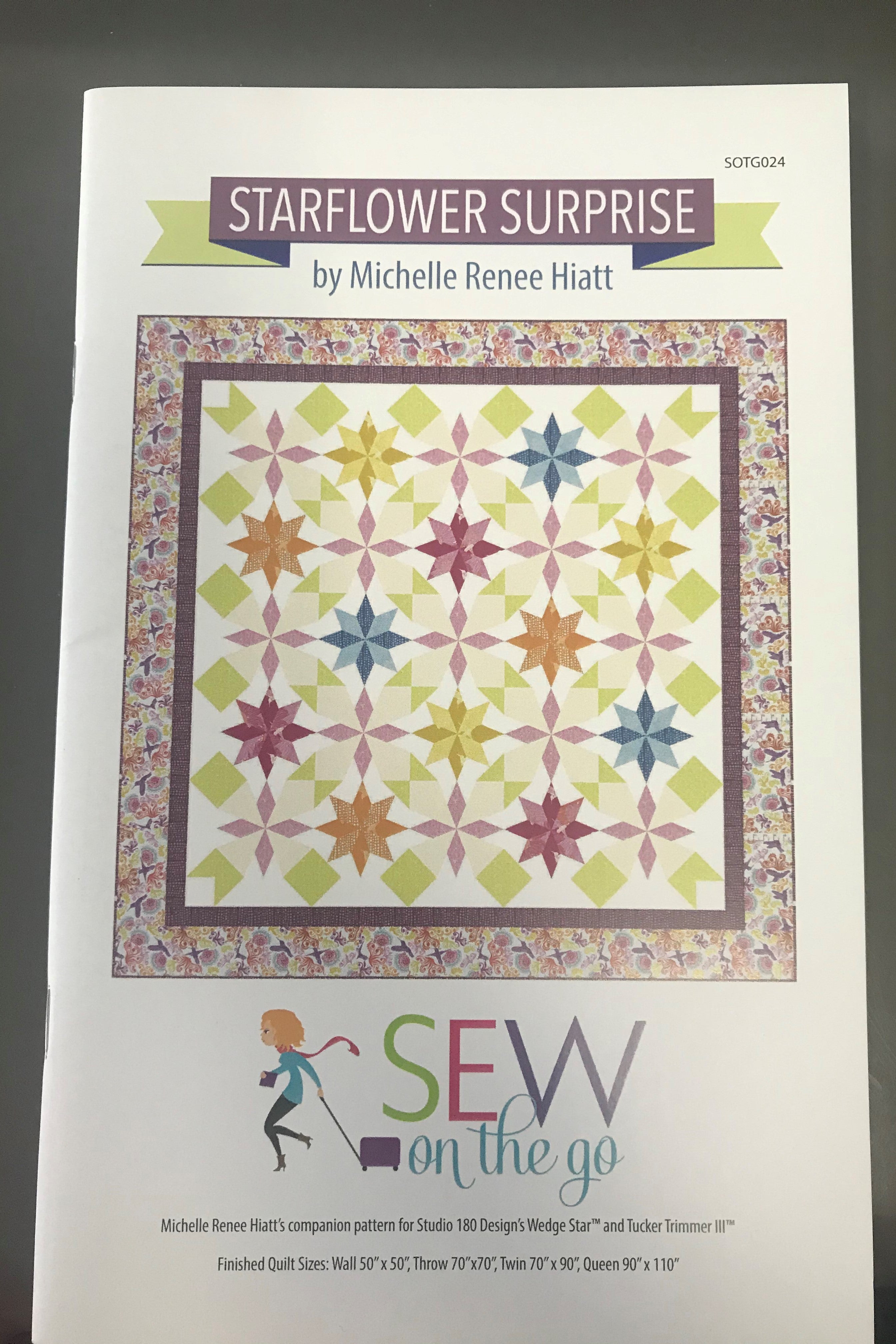 Starflower Surprise Pattern - Sew on the Go – Erie Quilt Art