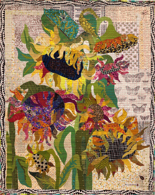 Sunflowers Collage Quilt Pattern