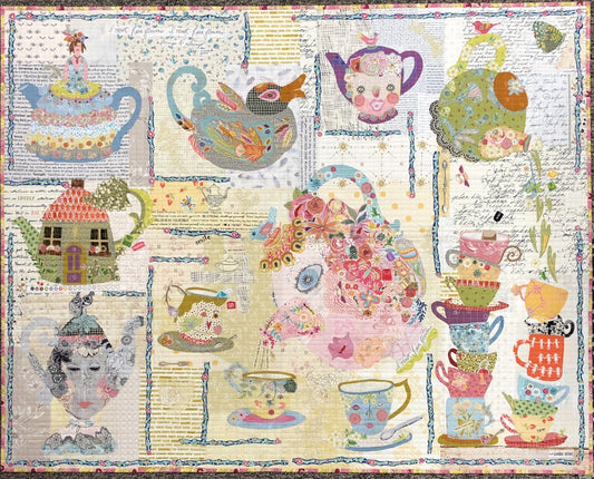Tea Party Collage Pattern