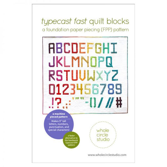 Typecast Fast Quilt Blocks