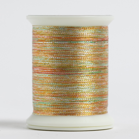 #025 VARIEGATED GOLD Metallic 500 yds.