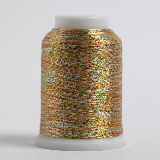 #025 VARIEGATED GOLD Superior Metallic 1090 yds.