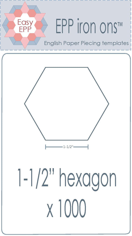 1" 60-degree Kite x 100 EPP Iron-ons - Hugs 'n Kisses