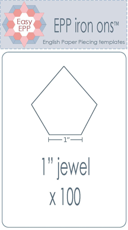1" Jewel x 100 EPP Iron-ons - Hugs 'n Kisses