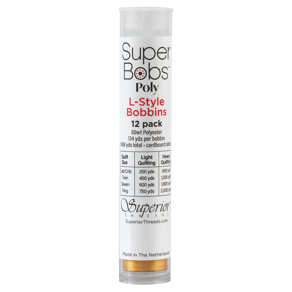 Super Bobs Poly 12 pk L-Style #602 Gold