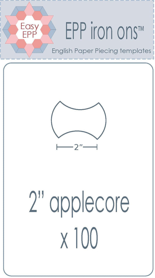 2" Applecore x 100 EPP Iron-ons - Hugs 'n Kisses