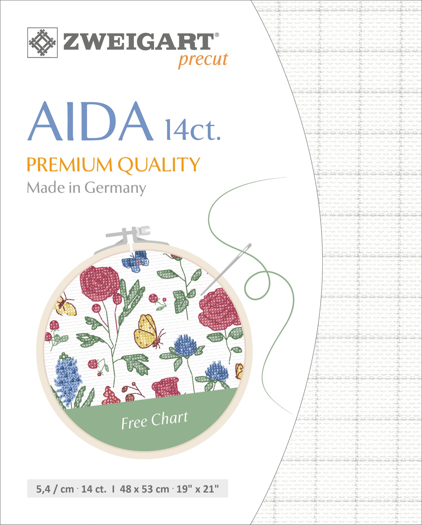 3459 | Precut Zweigart Easy Count Grid AIDA 14 ct