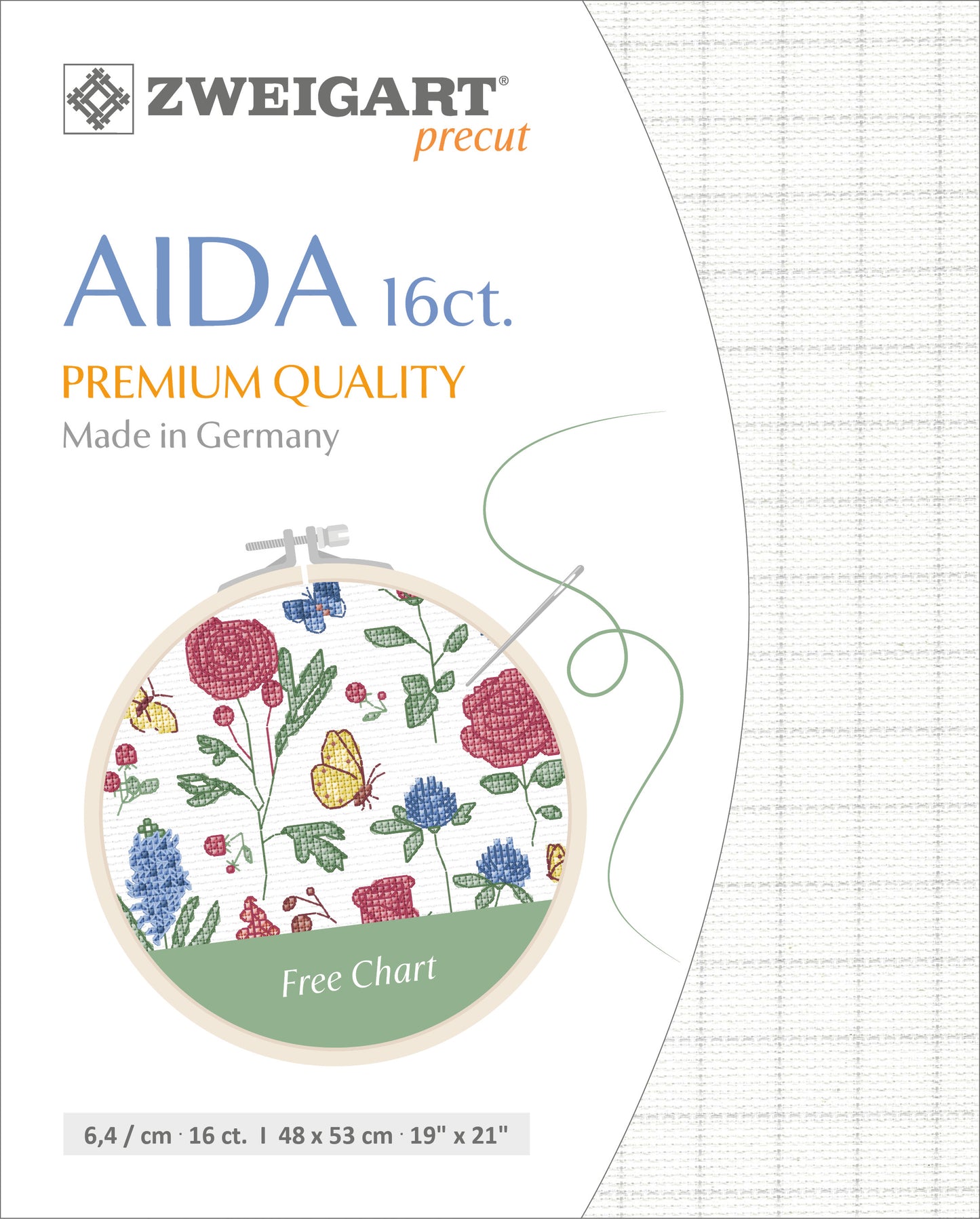 3510 | Precut Zweigart Easy Count Grid AIDA 16 ct