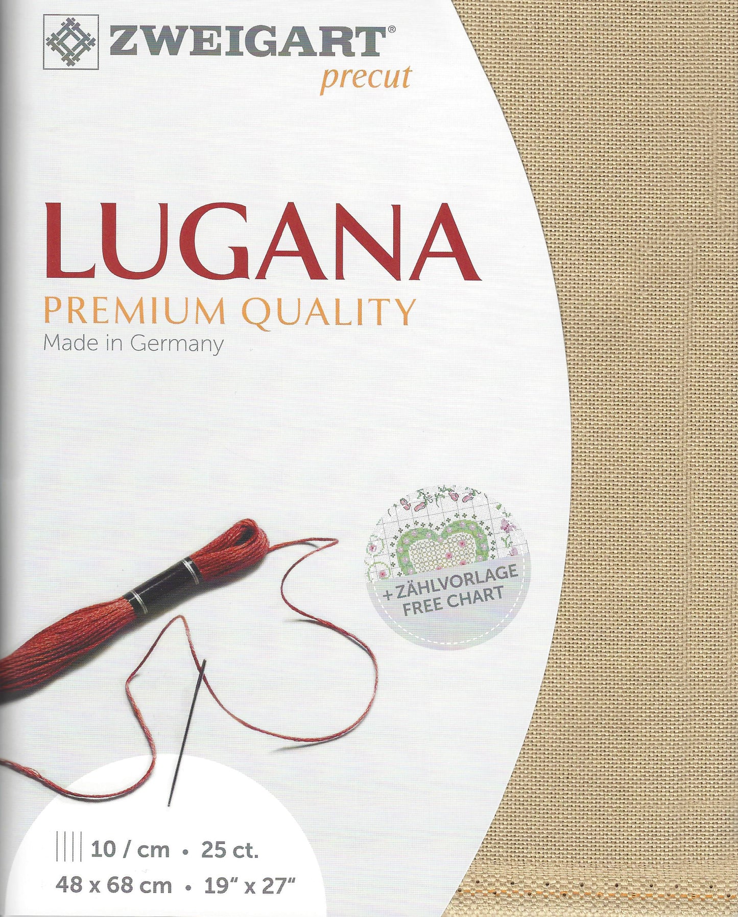 3835 | Precut Lugana 25 ct