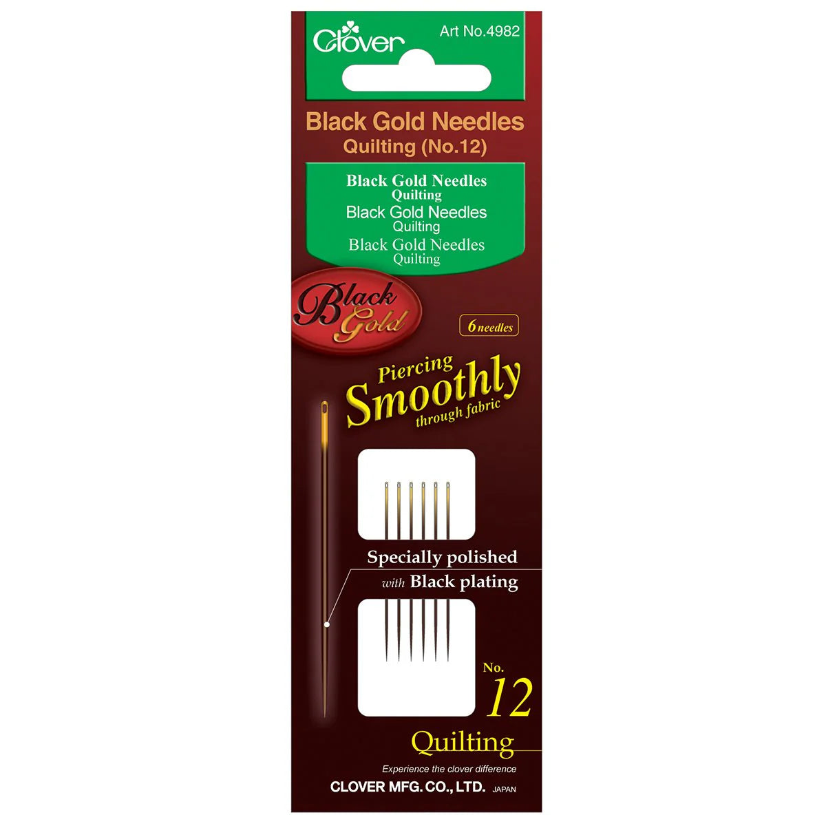 Black Gold Hand Sewing Needles (Quilting)