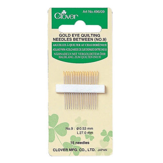 Gold Eye Quilting Needles Between