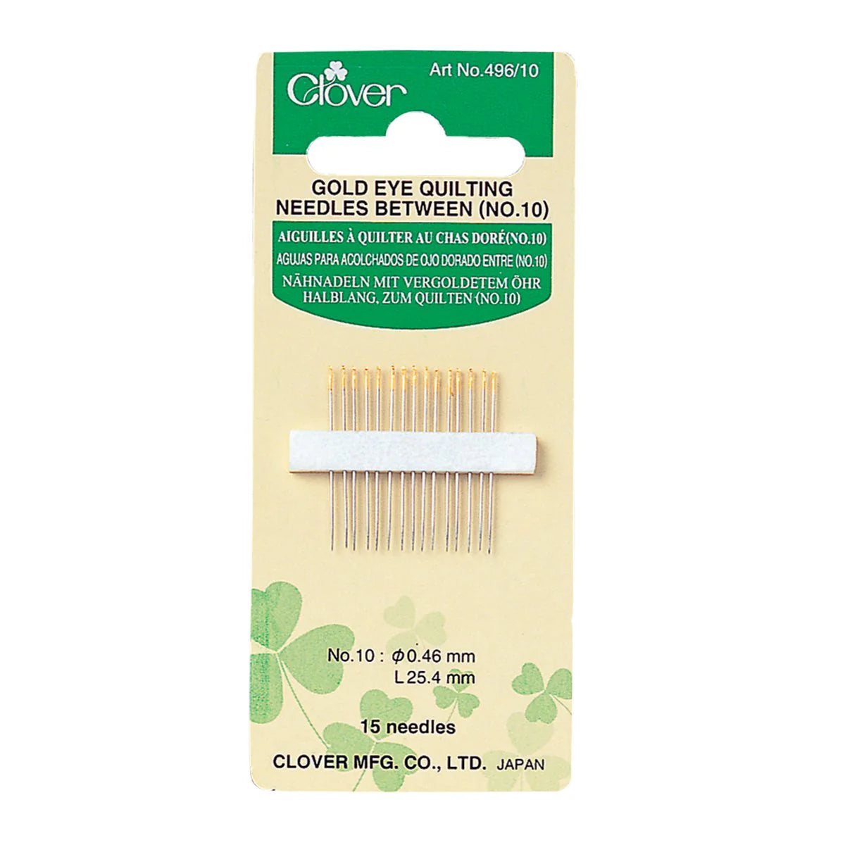 Gold Eye Quilting Needles Between