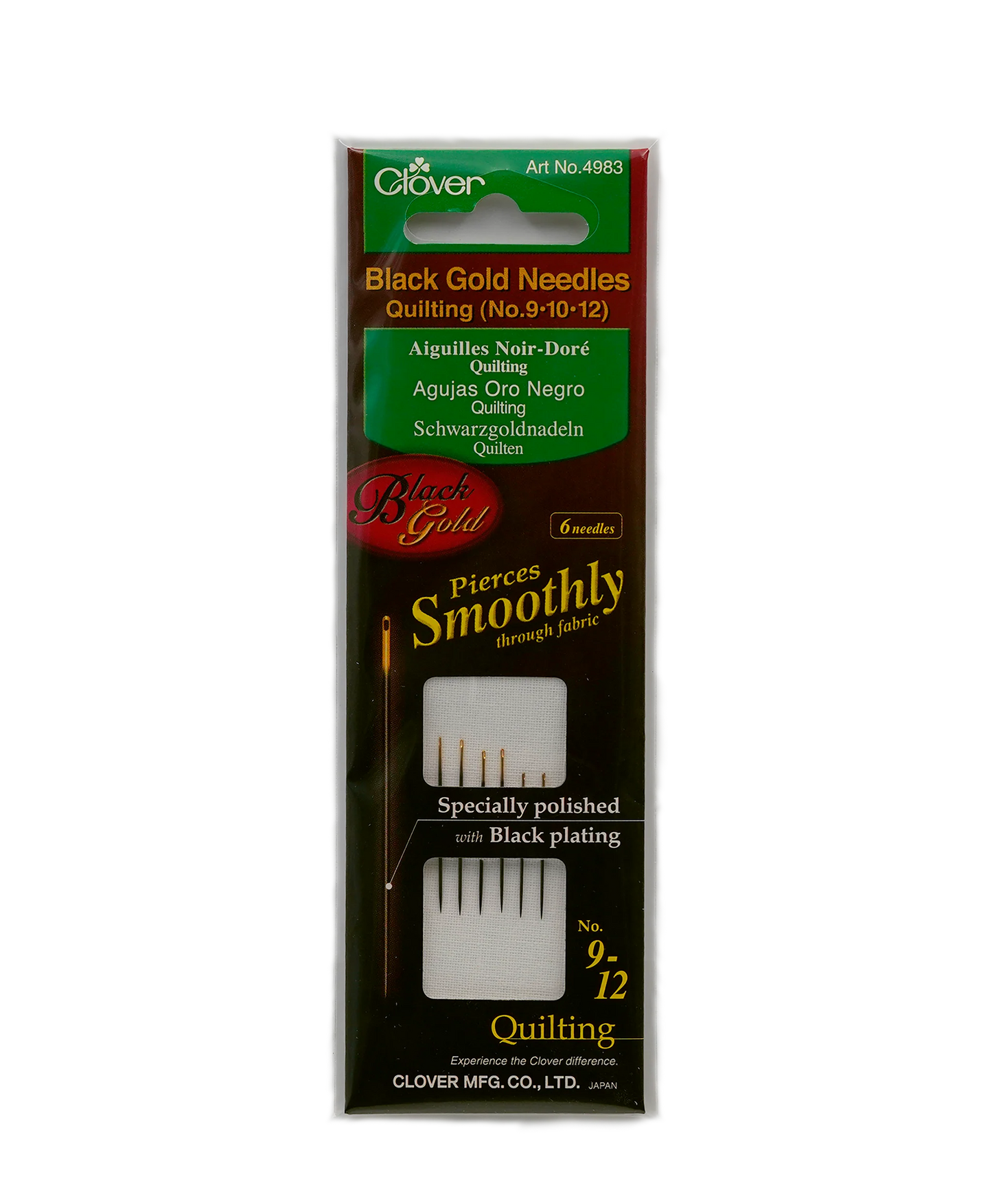 Black Gold Hand Sewing Needles (Quilting)