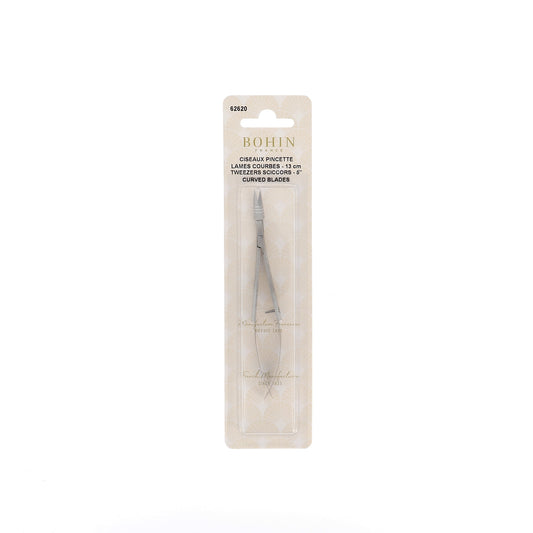 Scissors Tweezers - Curved Blade 5"