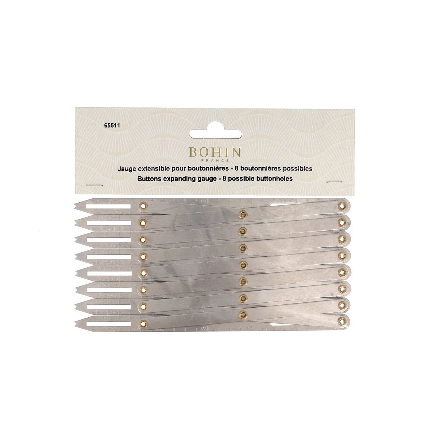 Buttonhole Gauge - Silver