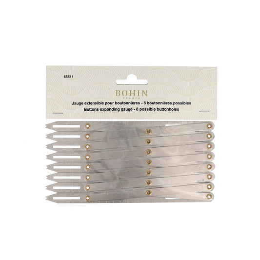 Buttonhole Gauge - Silver