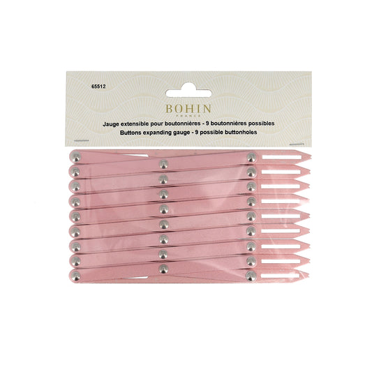 Buttonhole Gauge - Pink