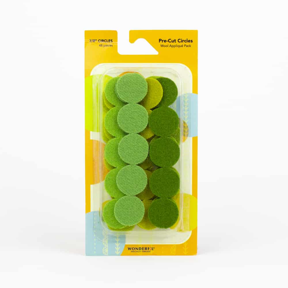 Pre-Cut Wool Circle Appliqué Pack - 7/8"