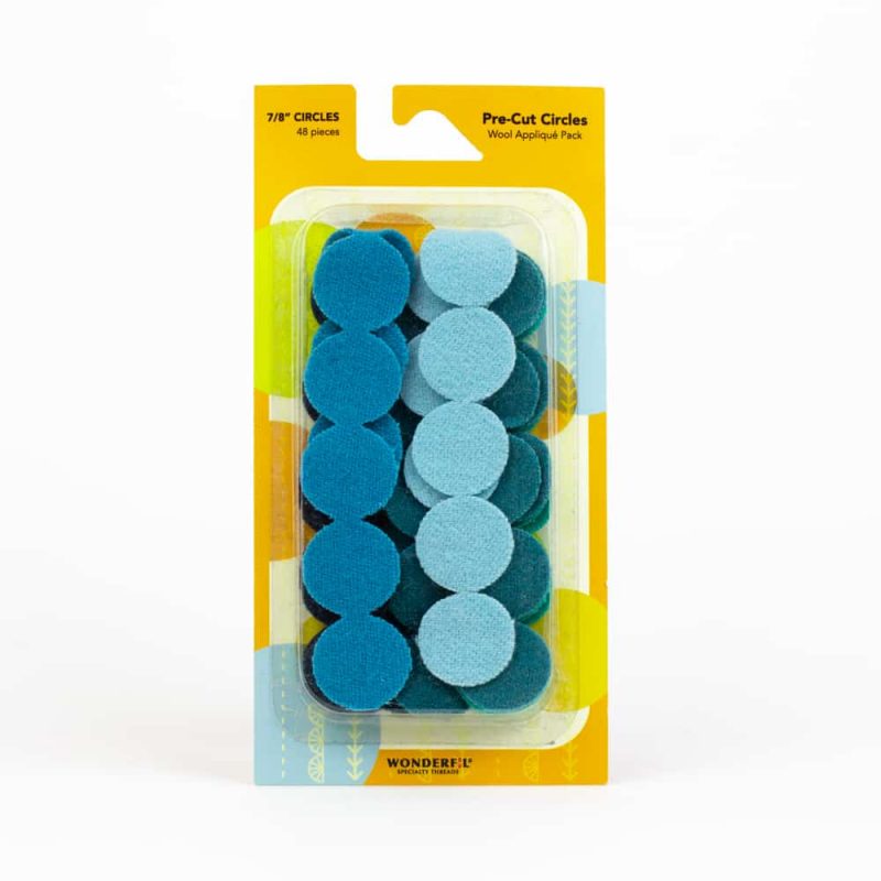 Pre-Cut Wool Circle Appliqué Pack - 7/8"