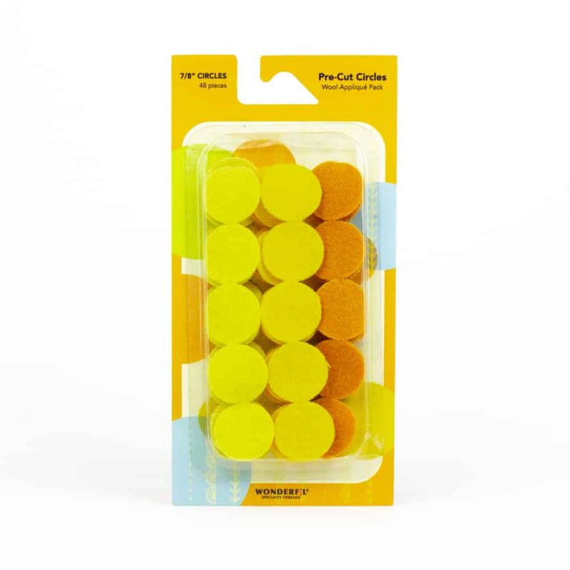 Pre-Cut Wool Circle Appliqué Pack - 7/8"