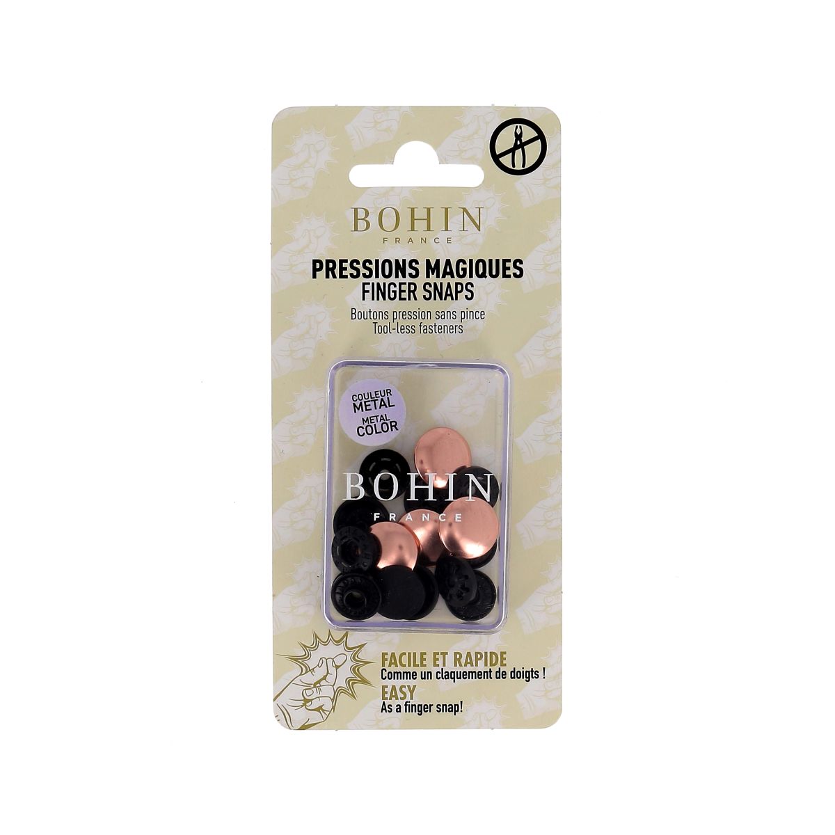 Metal Finger Snaps - Rose Gold