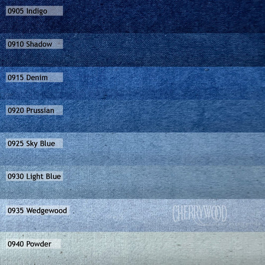 8 Pc Indigo Blend Bundle - Cherrywood Fabrics