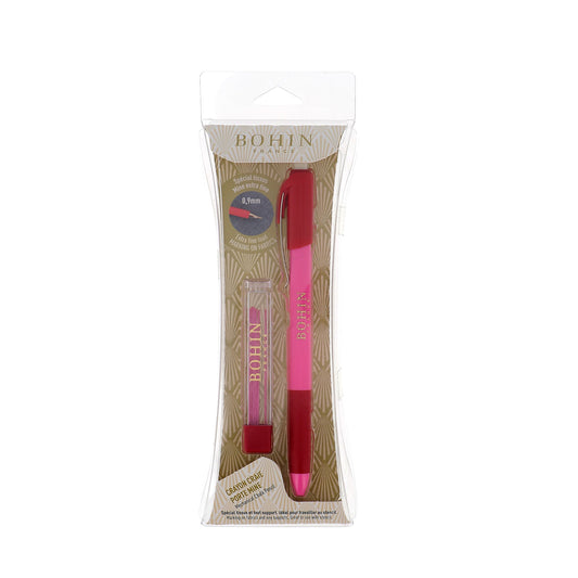 Mechanical Chalk Pencil and Refill 0.9mm - Pink