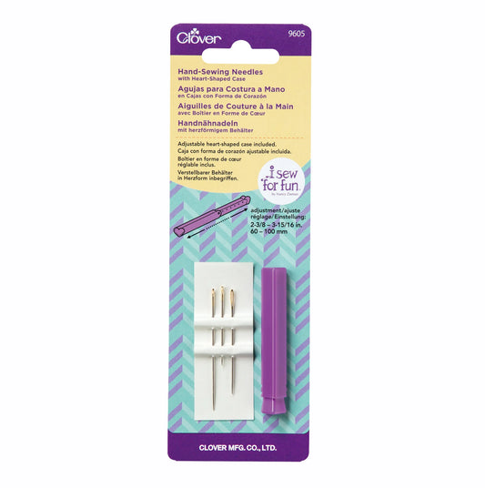 Hand-Sewing Needles with Heart-Shaped Case