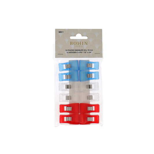 Wonder Clips 1 1/2" x 3/4" - 12 Pack