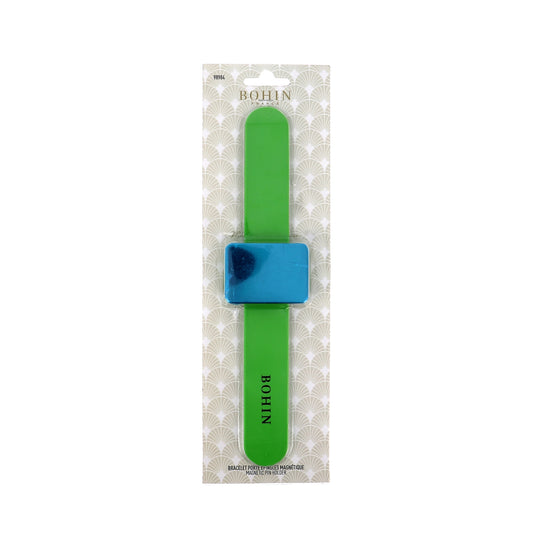 Magnetic Pin Holder - Green Slap Bracelet
