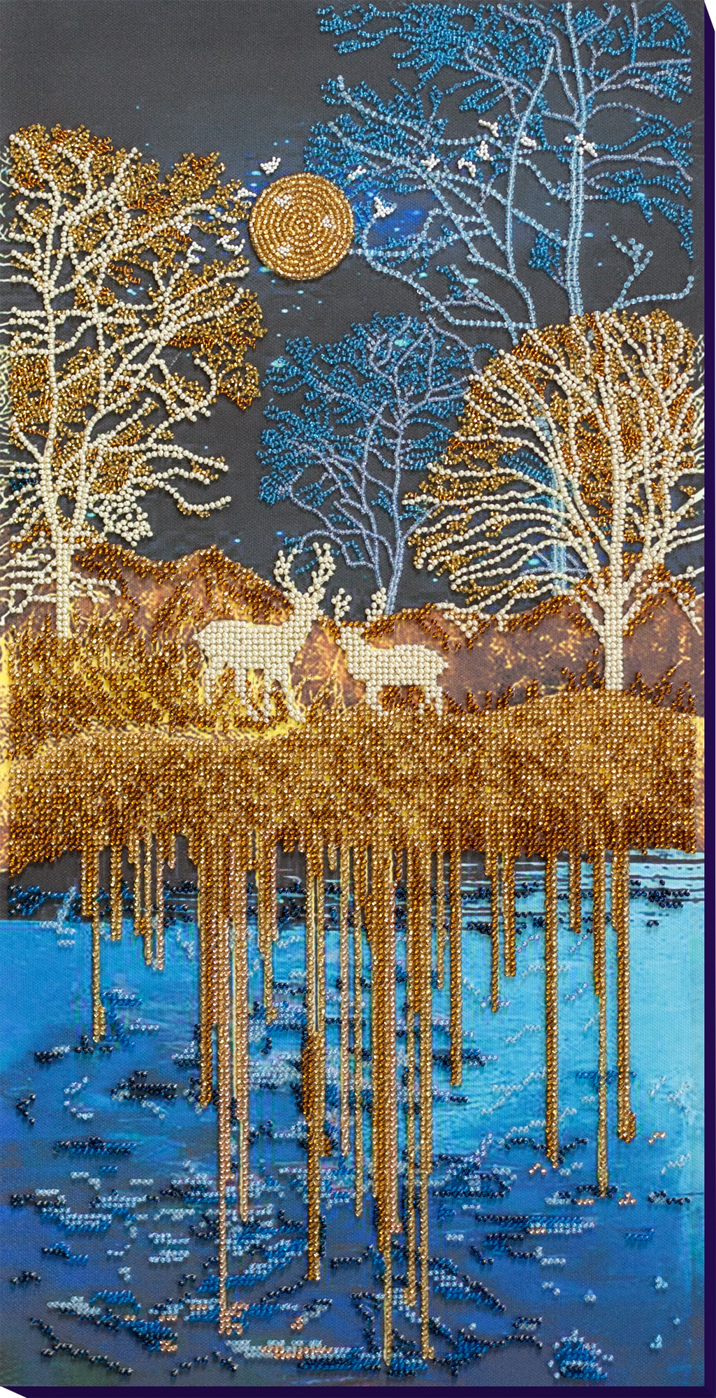 Golden Forest Beaded Embroidery Kit
