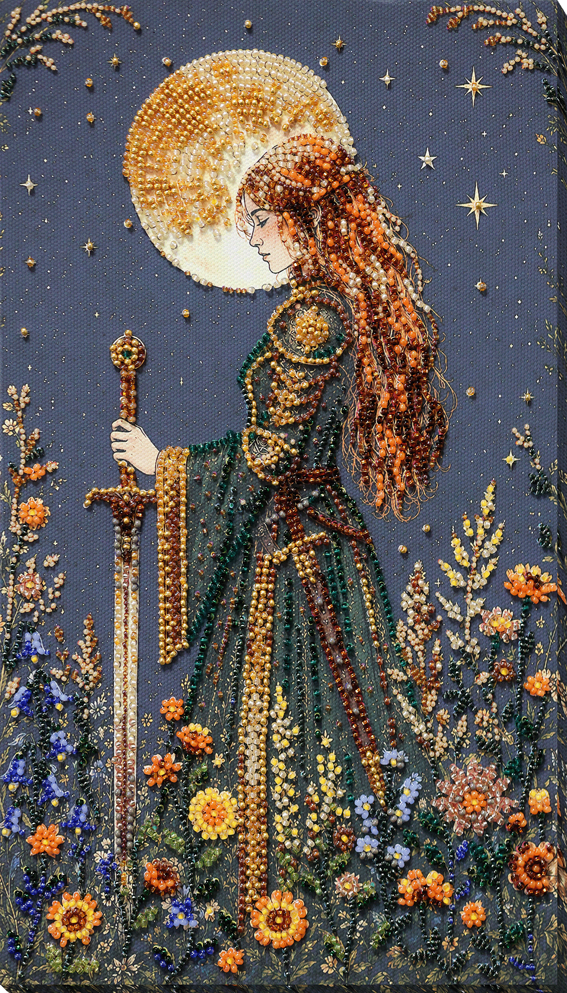 Moon Maiden Beaded Embroidery Kit