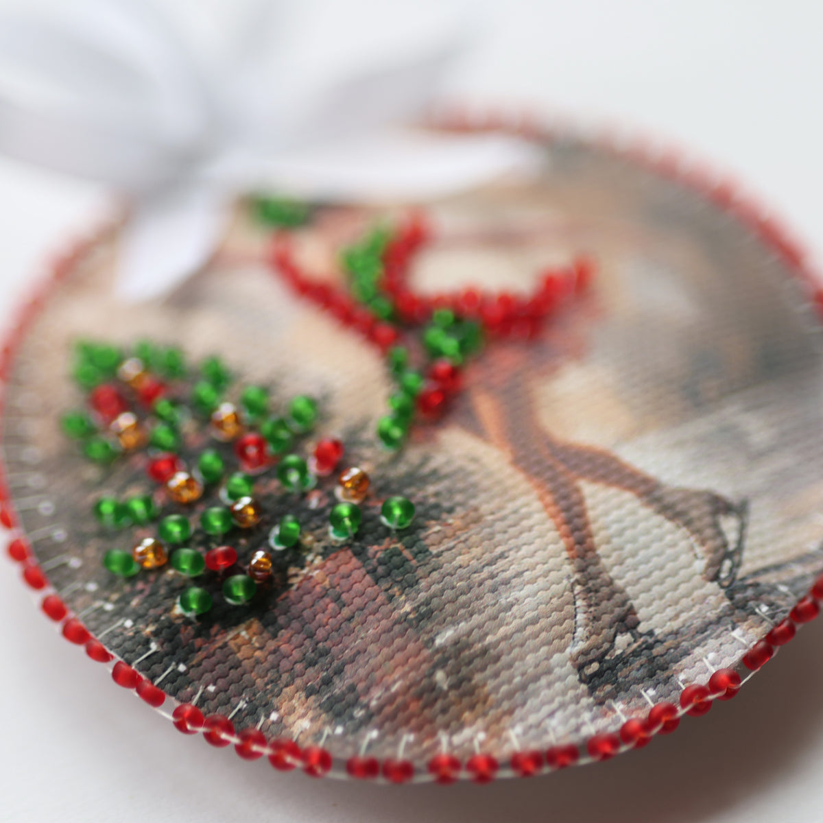 Dance on Ice Ornament Beaded Embroidery Kit