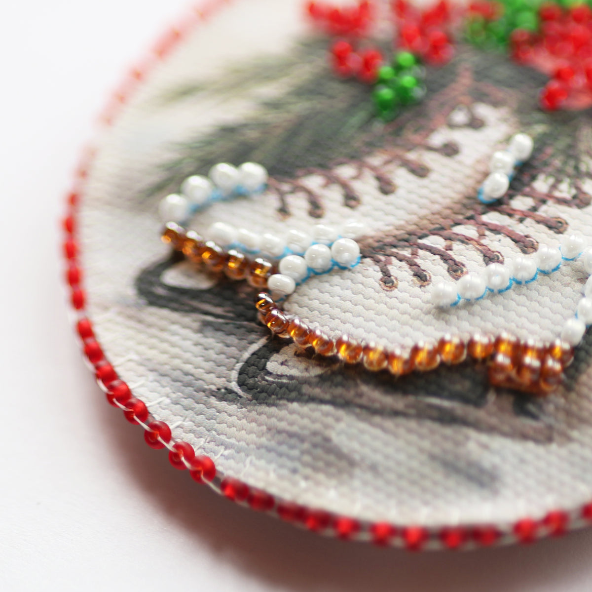 Dance on Ice Ornament Beaded Embroidery Kit