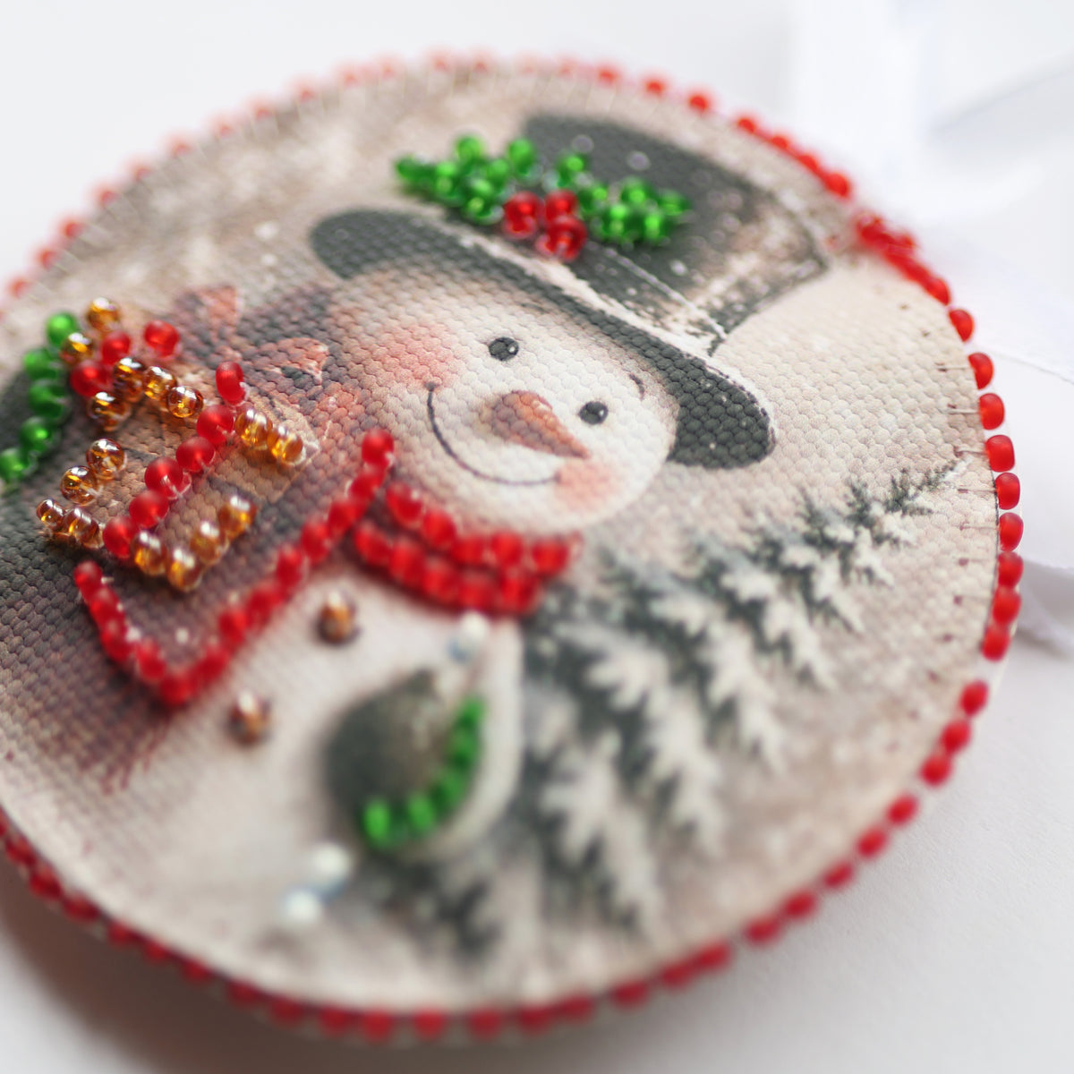 Christmas Anticipation Ornament Beaded Embroidery Kit