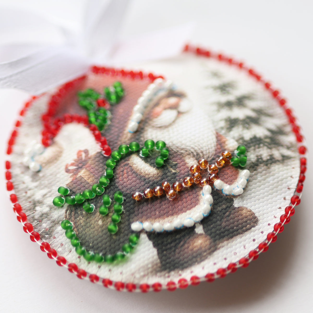 Christmas Anticipation Ornament Beaded Embroidery Kit