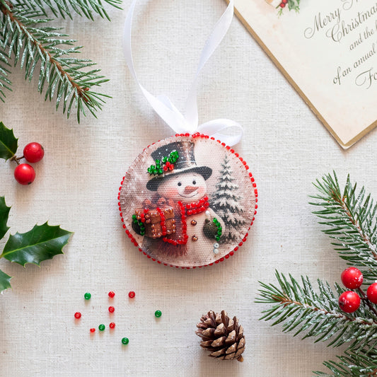 Christmas Anticipation Ornament Beaded Embroidery Kit